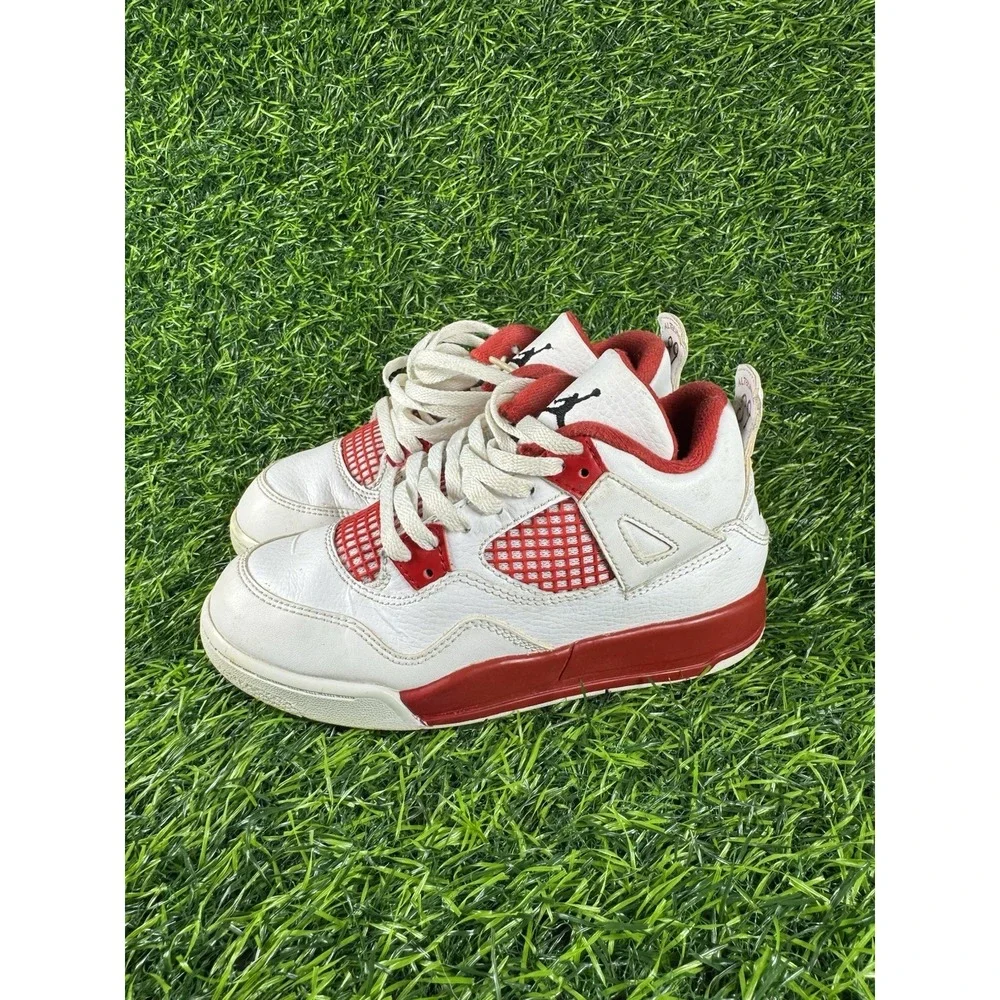 Nike Air Jordan 4 Retro Alternate 89 Red White Kids Size 13C 308499-106 Sneaker
